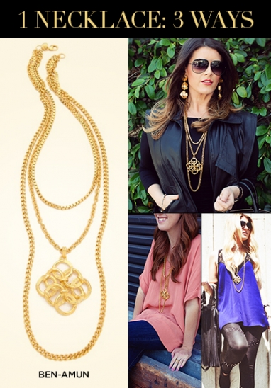 LUX Style: How To Wear 1 Necklace 3 Ways