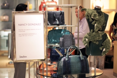 Santiago Gonzalez visits Neiman Marcus to present Nancy Gonzalez’s one-of-a-kind collection