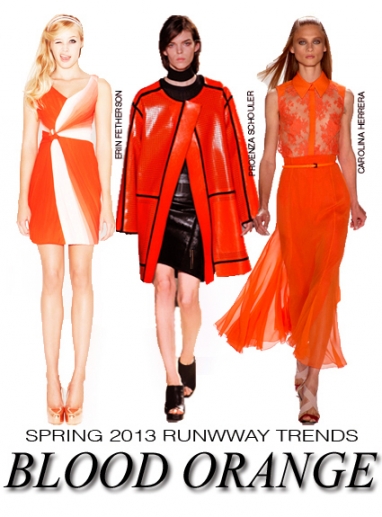 NYFW Spring 2013 runway trends: blood orange