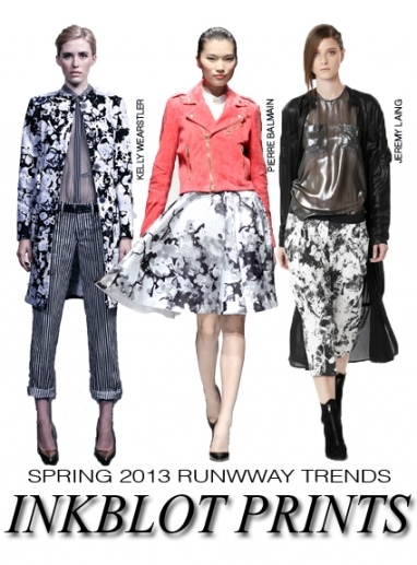 NYFW Spring 2013 runway trends: inkblot prints