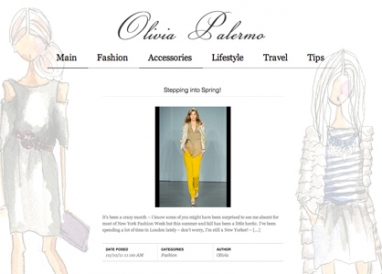 Olivia Palermo releases new fashion-focused blog
