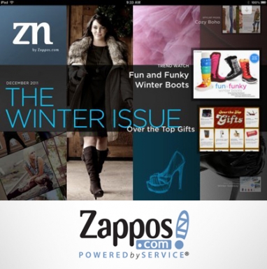 Zappos.com releases Zappos Now fashion magazine for iPads