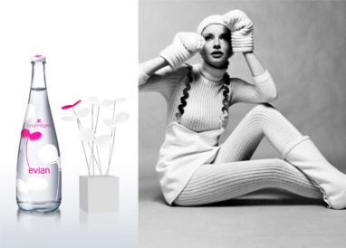 Evian collaborates with Courrèges for 50-year anniversary bottle