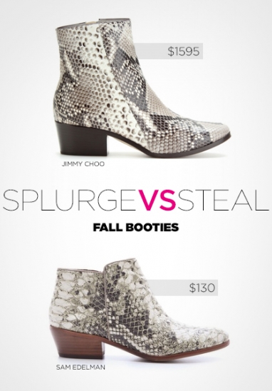 Splurge vs. Steal: Fall 2012 booties