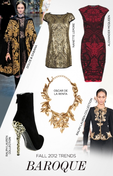 Fall 2012 trends: baroque