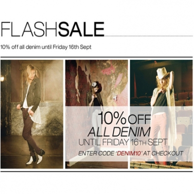 FLASH SALE: 10% off All Denim @ Glassworks-Studios.com