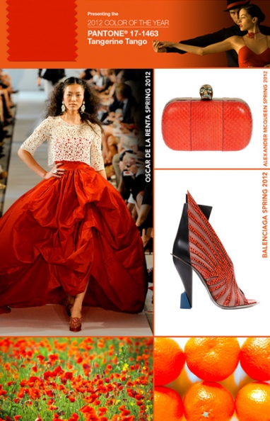 Tangerine Tango bursts into 2012 as Pantone’s color of year