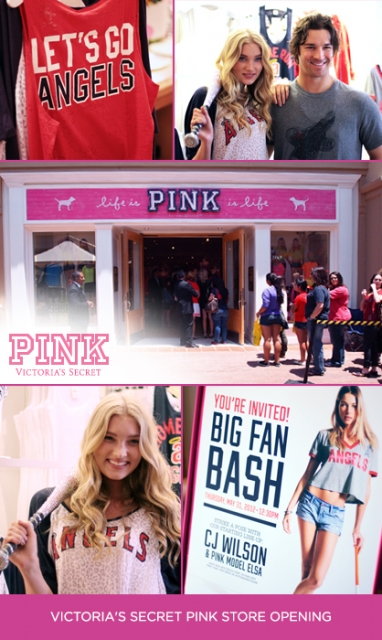 Victoria’s Secret PINK celebrates store opening and MLB Collection with Elsa Hosk and C.J. Wilson