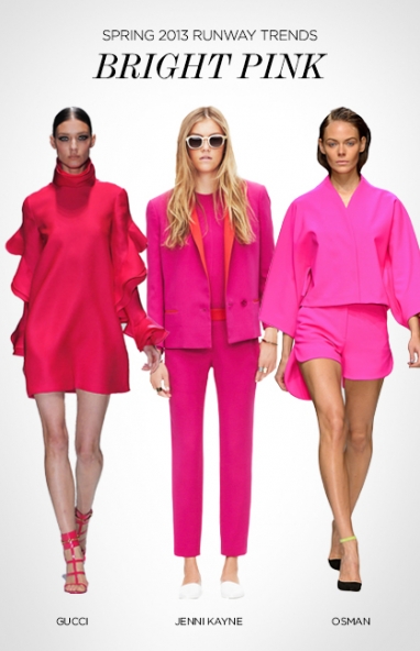 Spring 2013 runway trends: bright pink