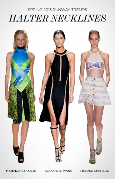Spring 2013 runway trends: halter necklines