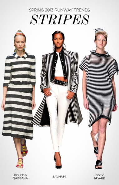 Spring 2013 runway trends: stripes
