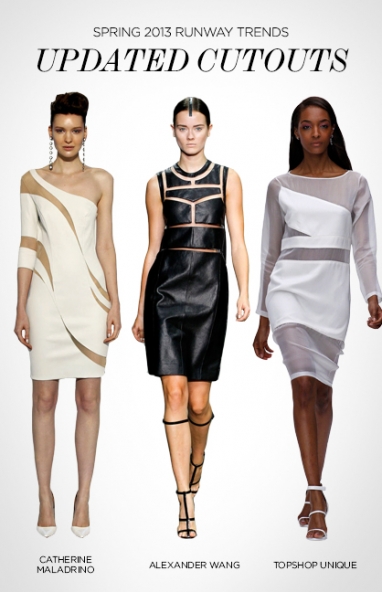 Spring 2013 runway trends: updated cutouts