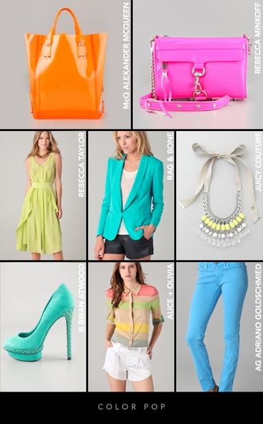 Spring 2012 Color Trends: Color pop