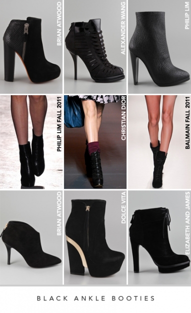 LUX Style: Black ankle booties