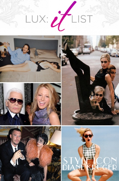 LUX “It” List: Fashion designers and their muses