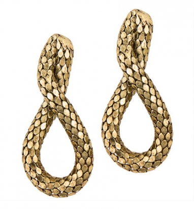 Snake Infinity Earrings