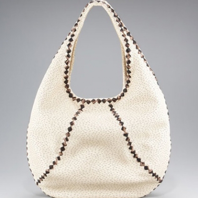 Woven-Trim Perforated Hobo | LadyLUX - Online Luxury Lifestyle, Technology and Fashion Magazine