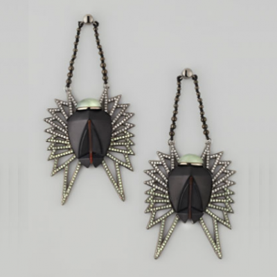 Scarab Drop Earrings | LadyLUX - Online Luxury Lifestyle, Technology and Fashion Magazine