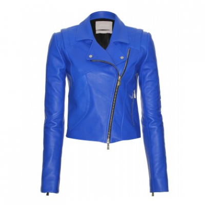 Blue Biker Jacket | LadyLUX - Online Luxury Lifestyle, Technology and Fashion Magazine
