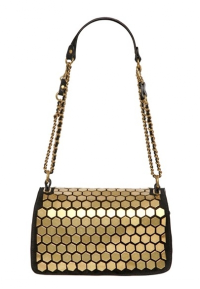 Metal and Suede Shoulder Bag | LadyLUX - Online Luxury Lifestyle, Technology and Fashion Magazine