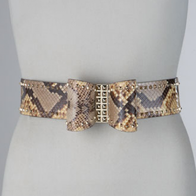 Studded Python Belt | LadyLUX - Online Luxury Lifestyle, Technology and Fashion Magazine