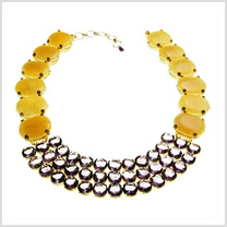Brown Jade and Amethyst Necklace | LadyLUX - Online Luxury Lifestyle, Technology and Fashion Magazine