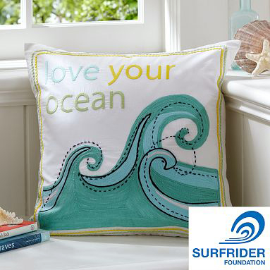 Love Your Ocean Organic Pillow Cover | LadyLUX - Online Luxury Lifestyle, Technology and Fashion Magazine
