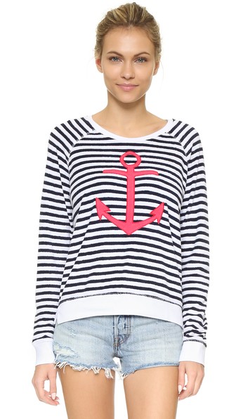 French Terry Anchor Pullover | LadyLUX - Online Luxury Lifestyle, Technology and Fashion Magazine