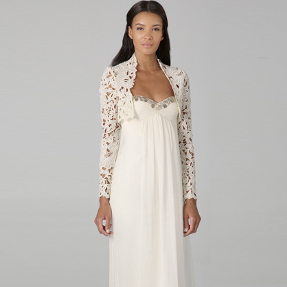 long maxi dress with shrug