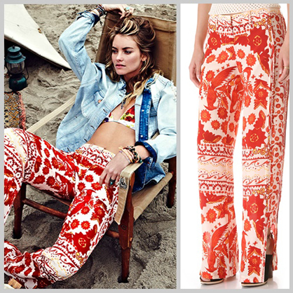 Bohemian Bandana Print Pants