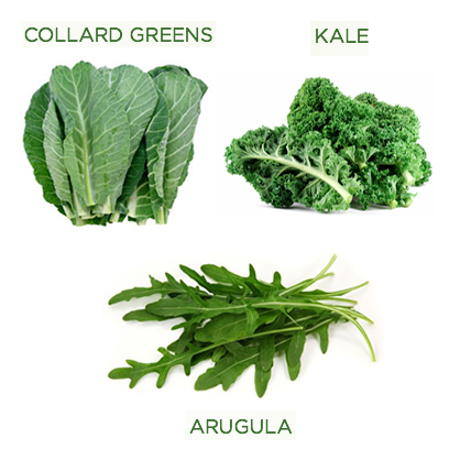 Best Greens: Kale, Arugula, Collard Greens