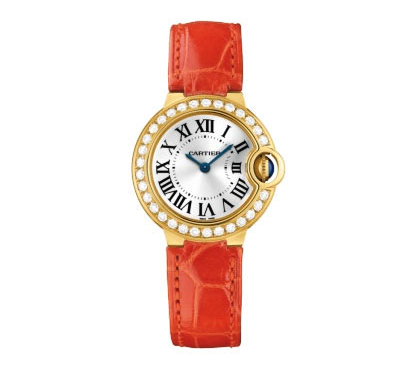 Spring Watches: Orange Crocodile Cartier