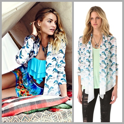 Floral Draped Jacket
