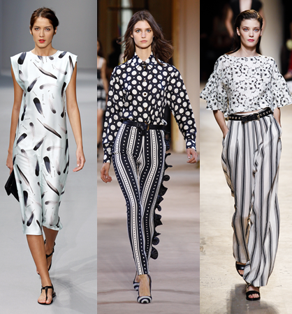 Spring 2014 Mixing Prints Runway Trend