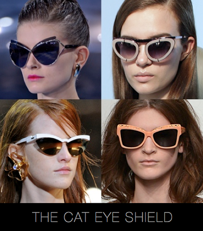 Fall 2013 Trend: Cat Eye Shield Sunglasses