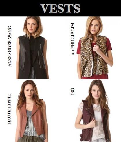 Pre-Fall 2013 Trend: Vests