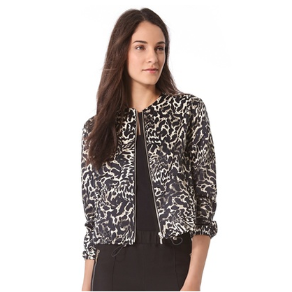 Animal Print Moto Jacket