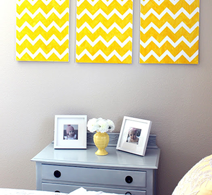 Summer DIYs: Chevron Wall Art