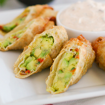 Super Bowl Party Appetizers: Avocado Eggrolls