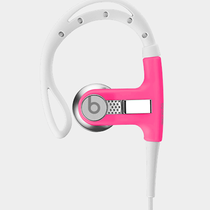 Pink Powerbeats Earbuds by Dr. Dre