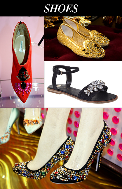 Spring 2014 Shoe Trends Bejeweled Accessories