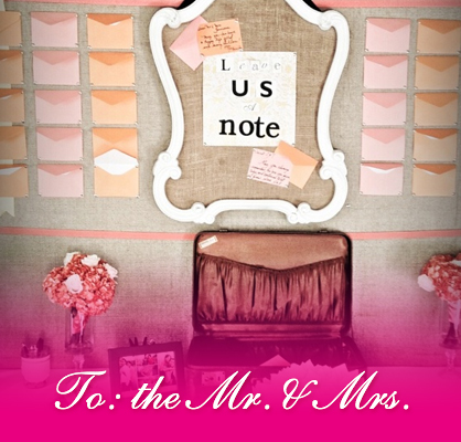 wedding day love notes for the couple mr and mrs