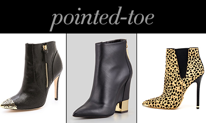 Fall 2013 Pointed Toe Booties