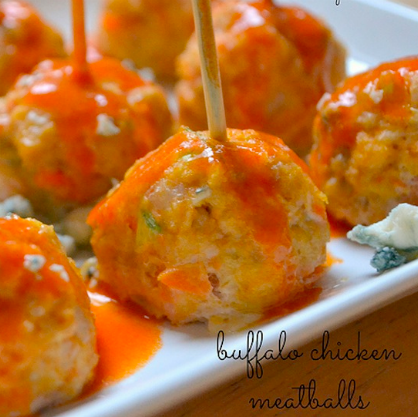 Super Bowl Party Appetizers: Buffalo Chicken Meatballs