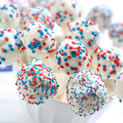 Fourth of July Desserts: Patriotic Cake Pops