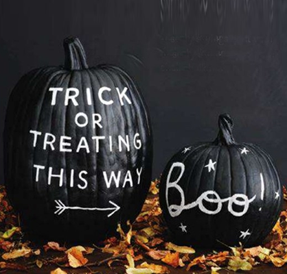 DIY Chalkboard Pumpkin