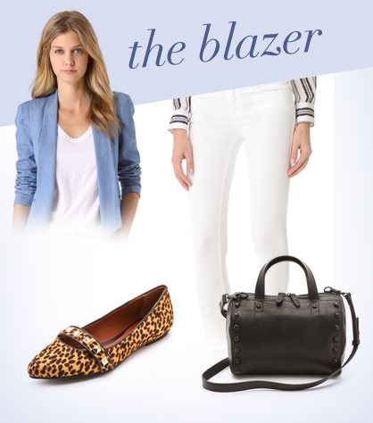 How to wear a chambray blazer