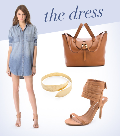 How to wear a chambray dress
