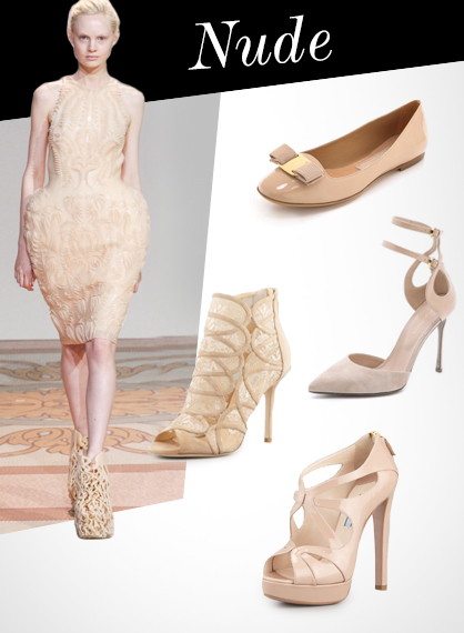 Fall 2013 Footwear Trends: Nude