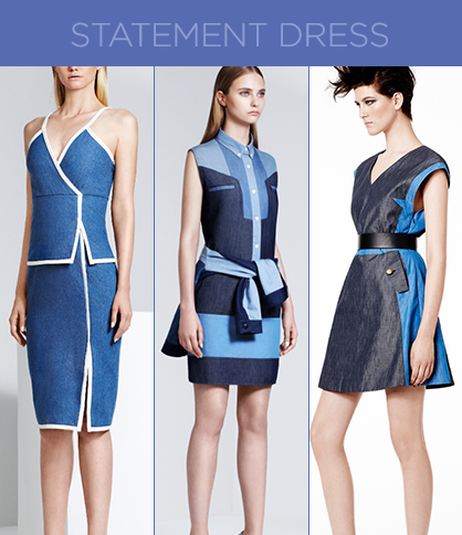 Resort 2014 Denim Trends: Statement Dresses